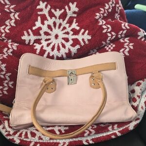 Rosetti Light Pink Satchel with Tan Accents